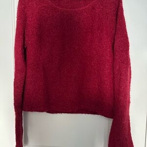 Red Alpaca Wool Super Soft Sweater